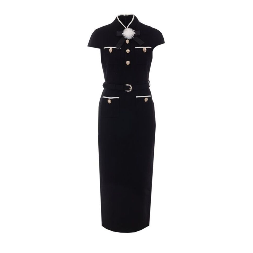Self Portrait Women Crepe Midi Dress